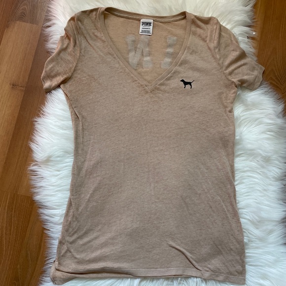 PINK by Victoria Secret V-Crew Neck Shirt Size XS - Picture 3 of 10